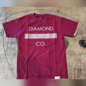 Diamond Supply Co. Maroon T-Shirt
